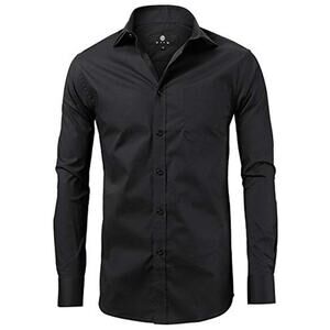 Men's Slim Fit Dress Shirt- Size: 15.5